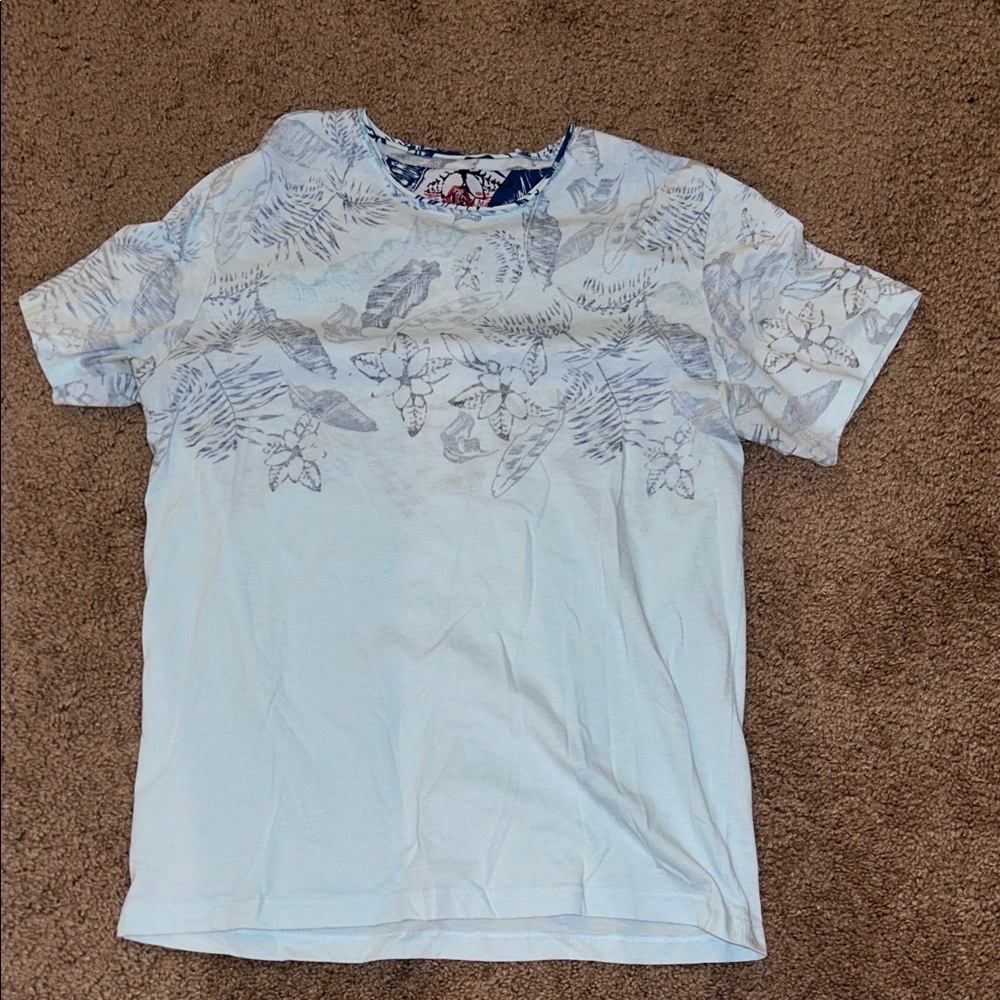 American Rag Sky Blue Patterned Tee